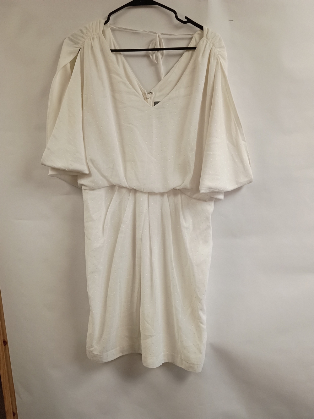 Vince Camuto White Midi Dress with Dolman Sleeves